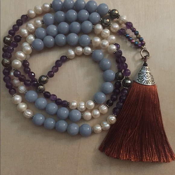 Handcrafted Prayer & meditation beaded necklace by Katherine Morris Designs - Picture 5 of 5